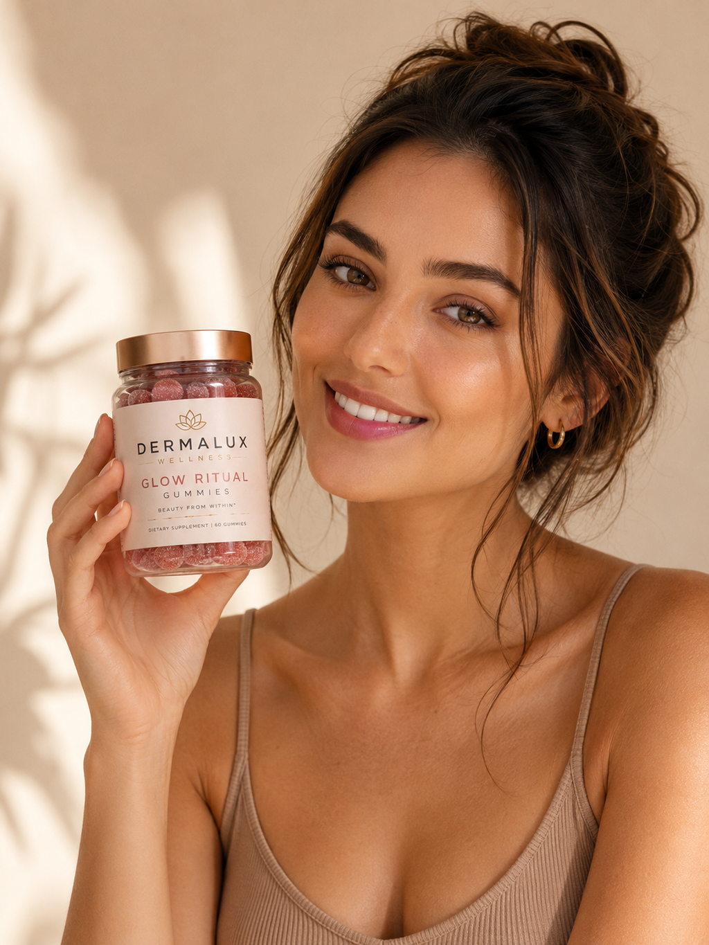 Dermalux Glow Ritual beauty gummies — high-potency biotin and full vitamin complex